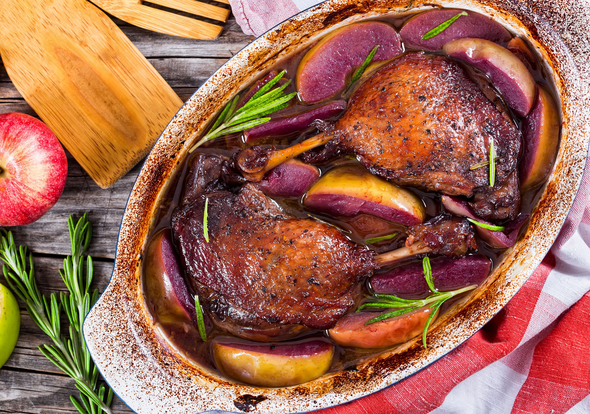 canard rôti au vin rouge bourgueil cabernet franc